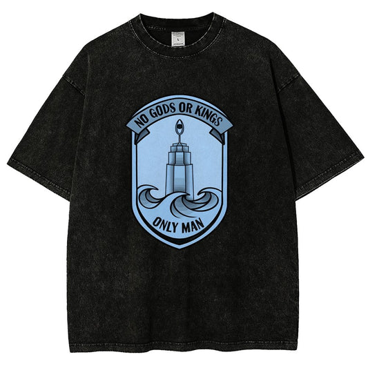 No Gods Or Kings Only Man Vintage Distressed T-shirt