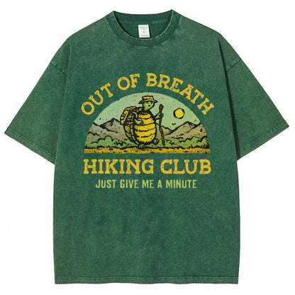 Out Of Breath Hiking Club Vintage Distressed T-shirt