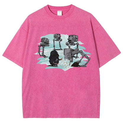 Dark Lord feeds the mechanical bird Vintage Distressed T-shirt