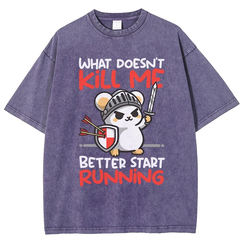 Knight mouse Vintage Distressed T-shirt