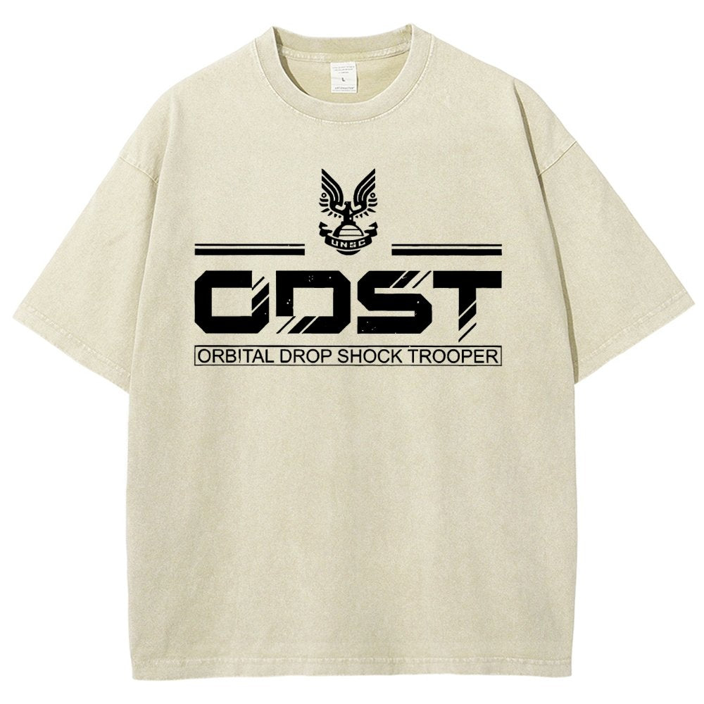 Urban Defender White Classic Vintage Distressed T-shirt