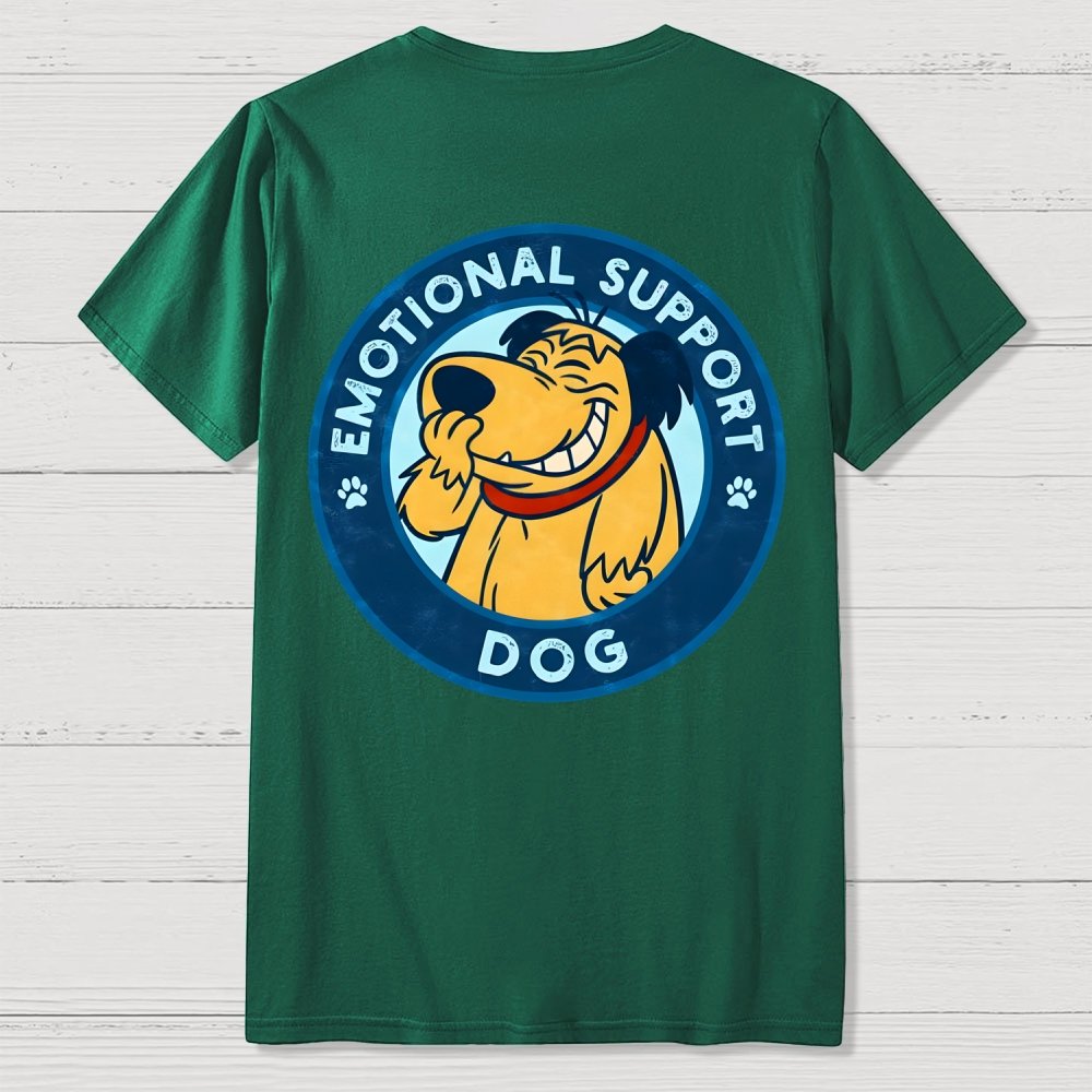 Dog Support Or Not? Back-printed Geek T-shirt