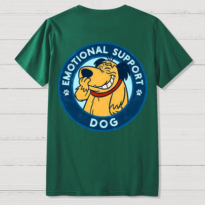 Dog Support Or Not? Back-printed Geek T-shirt