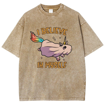 I Believe In Myself Vintage Distressed T-shirt