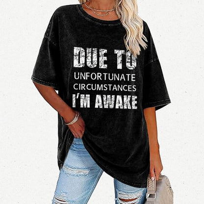 Unfortunate Circumstances Awake Vintage Distressed T-shirt