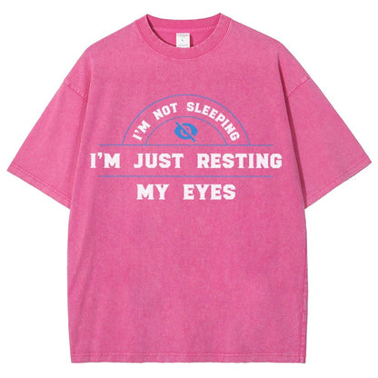 Just Resting My Eyes Vintage Distressed T-shirt