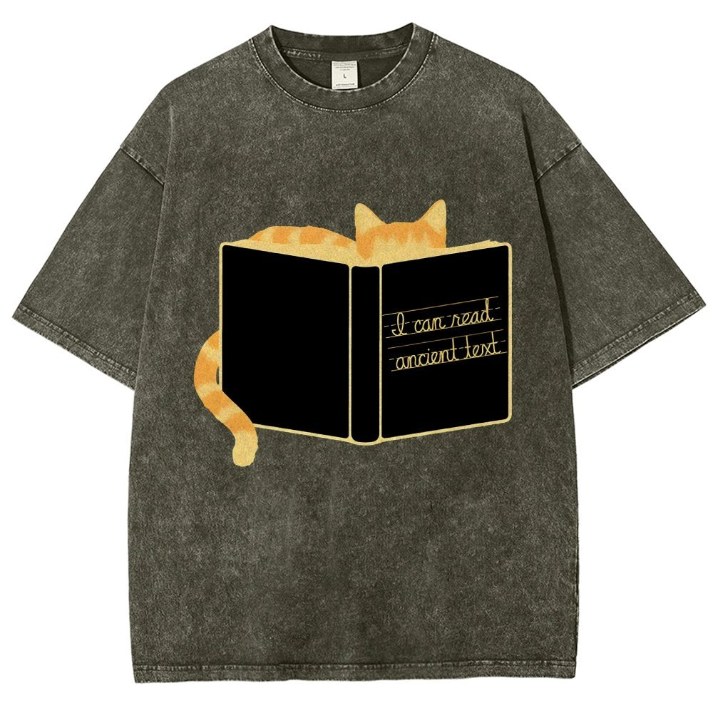 Ancient Text Vintage Distressed T-shirt