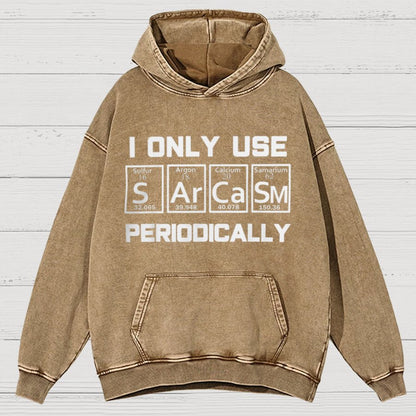 Sarcasm Periodic Table Element Vintage Distressed Hoodie