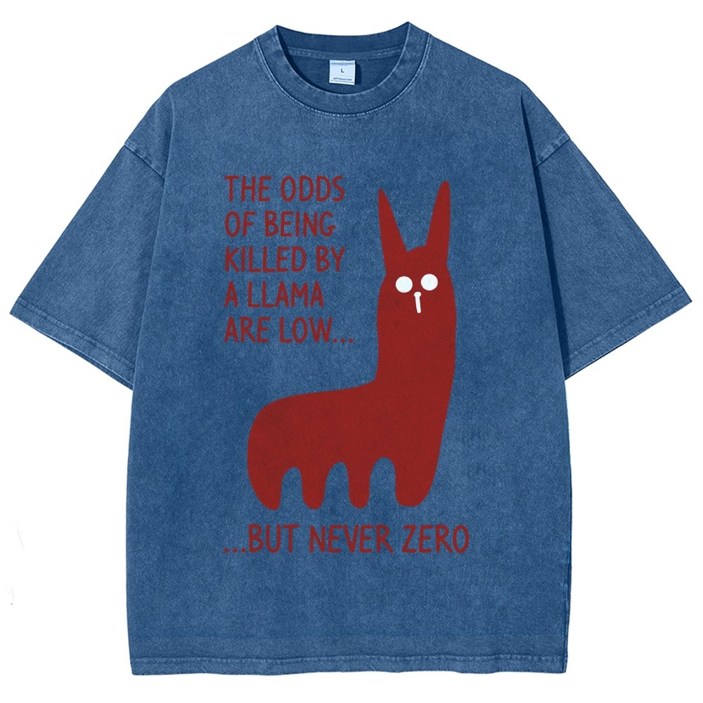 Killer Llama Vintage Distressed T-shirt