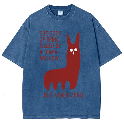Killer Llama Vintage Distressed T-shirt