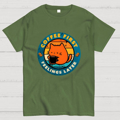 Coffee And Then Feelings Geek T-Shirt