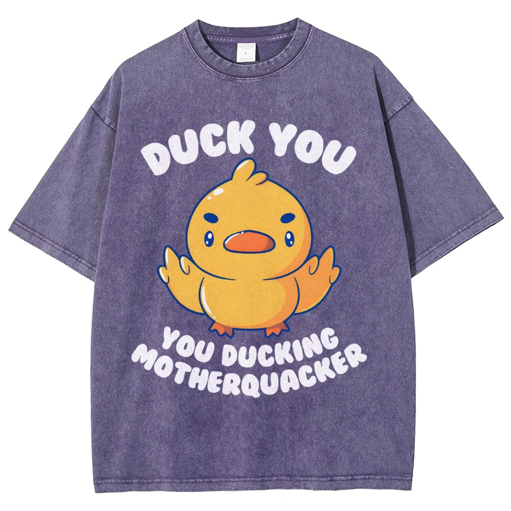 Ducking Motherquacker Vintage Distressed T-shirt