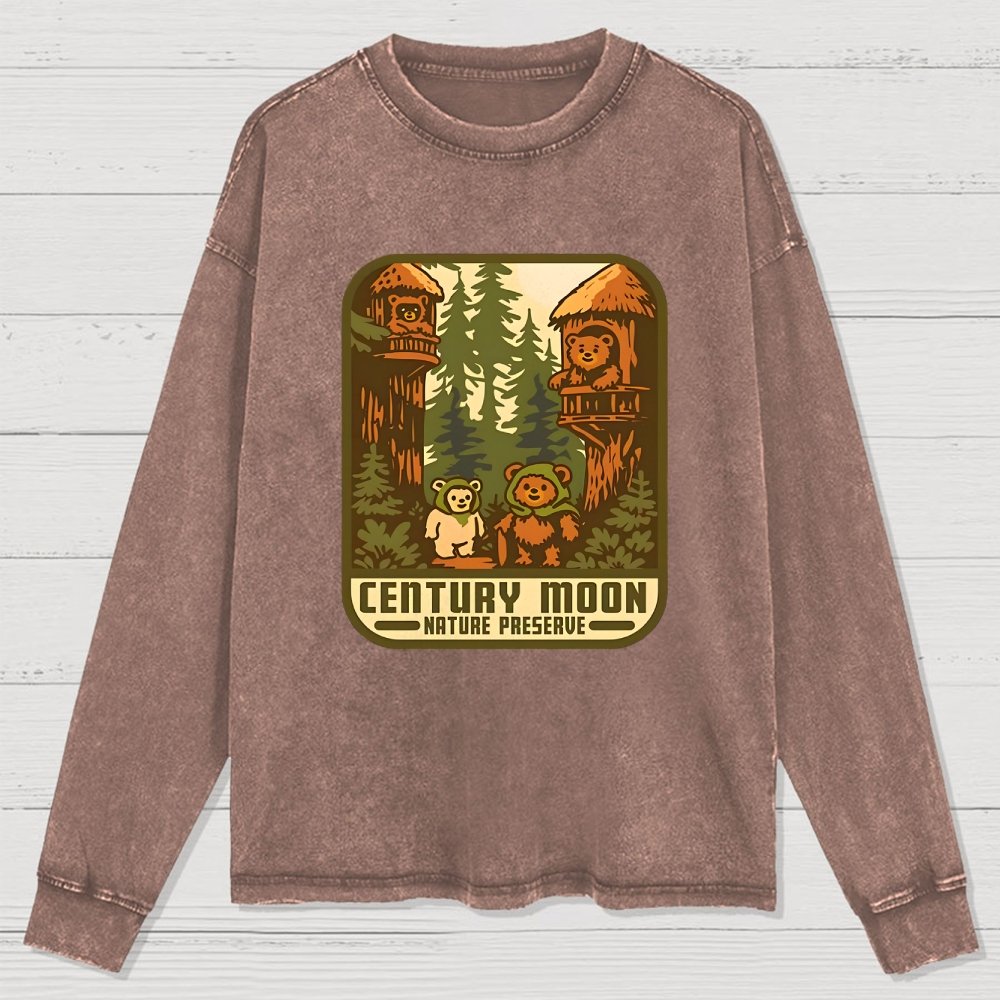 Century Moon Nature Preserve Washed Long Sleeve Tee