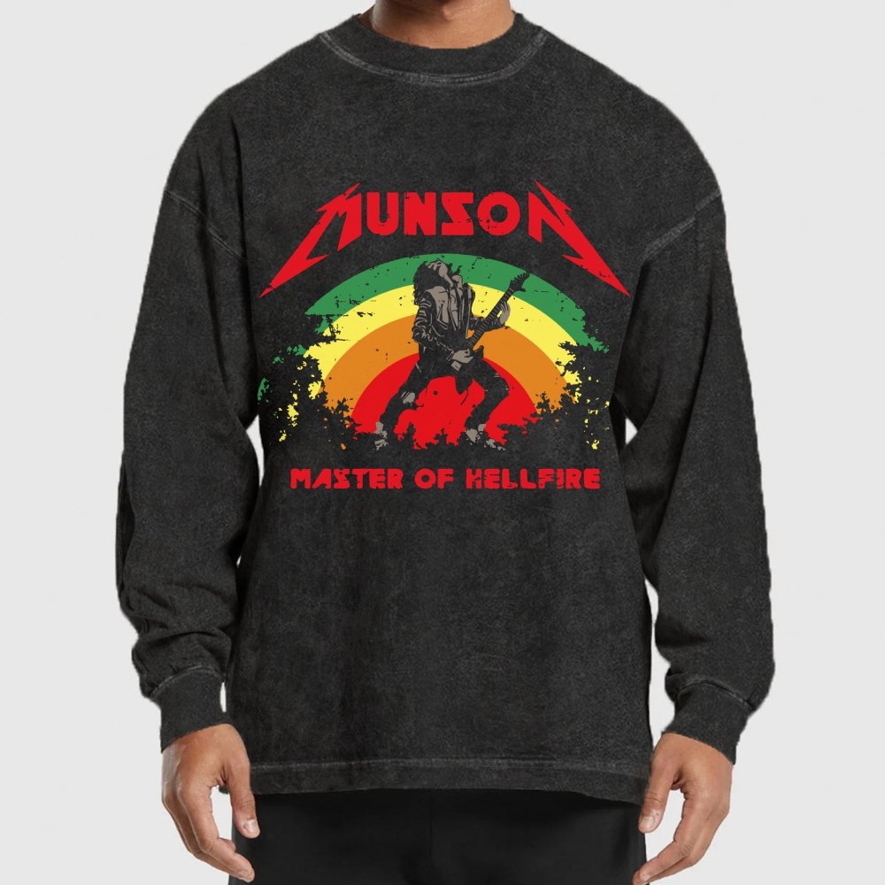 Master Of Hellfire Washed Long Sleeve Tee
