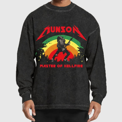 Master Of Hellfire Washed Long Sleeve Tee