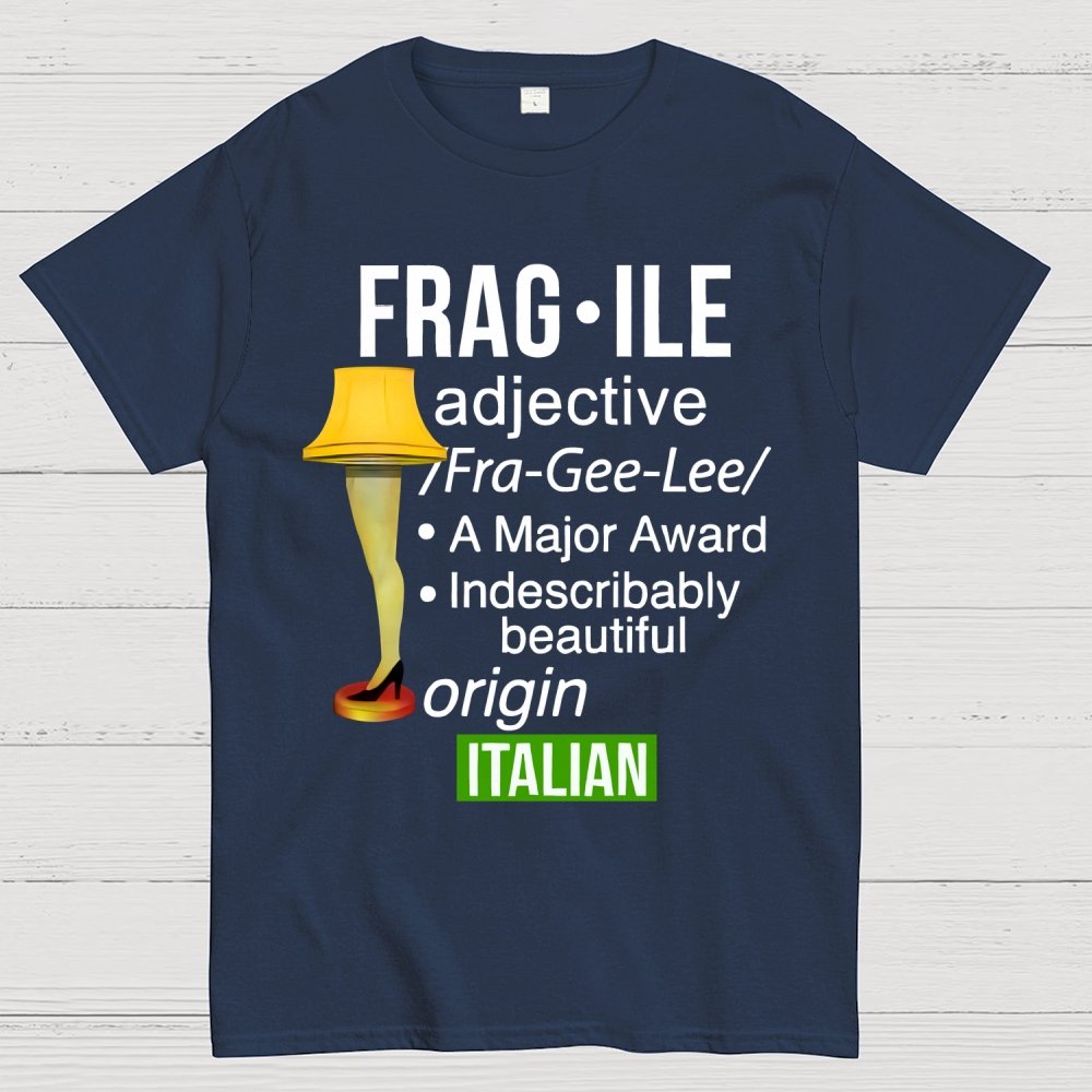 Funny Christmas Fragile Major Award Leg Lamp Geek T-Shirt