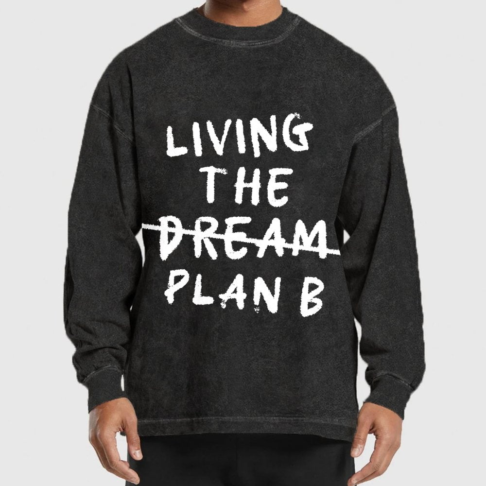 Living Plan B Washed Long Sleeve Tee