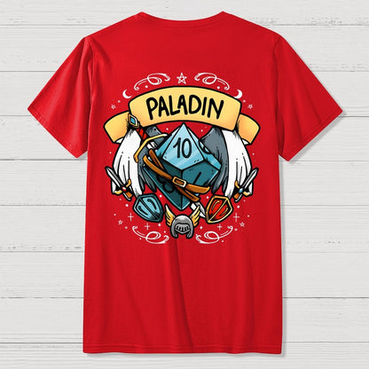 Paladin Dice Front And Back Printing Geek T-Shirt