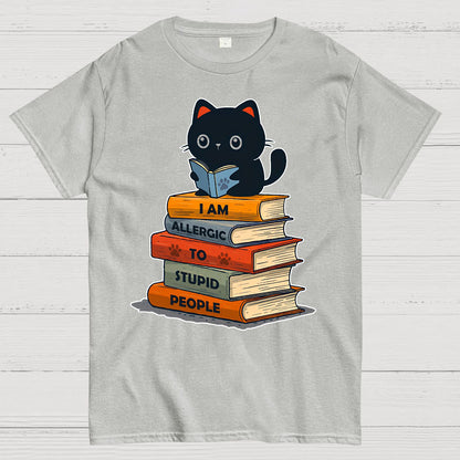 Allergic To Stupid People. Funny Geek T-Shirt