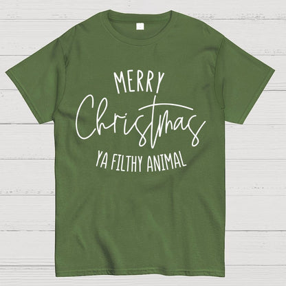 Merry Christmas Ya Filthy Animal Geek T-Shirt