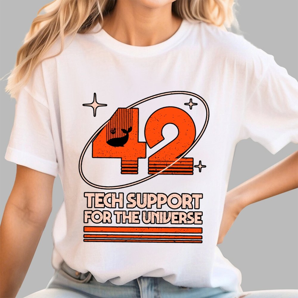 42 - Tech Support For The Universe Geek T-Shirt