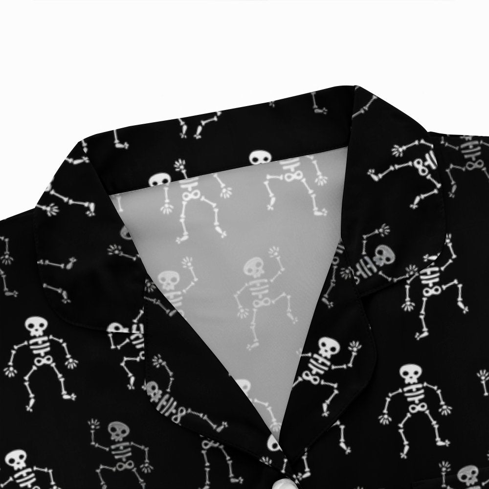 Electroshock Skull Geek Long Sleeve Pajama Set