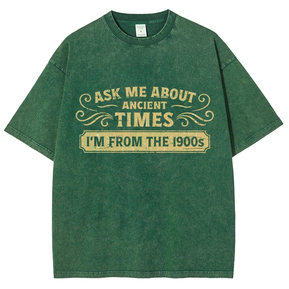 Ask Me About Ancient Times Vintage Distressed T-shirt