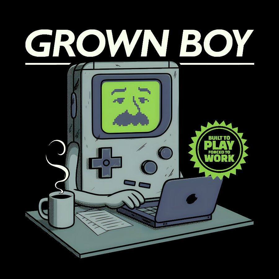 Grown Boy Geek T-Shirt