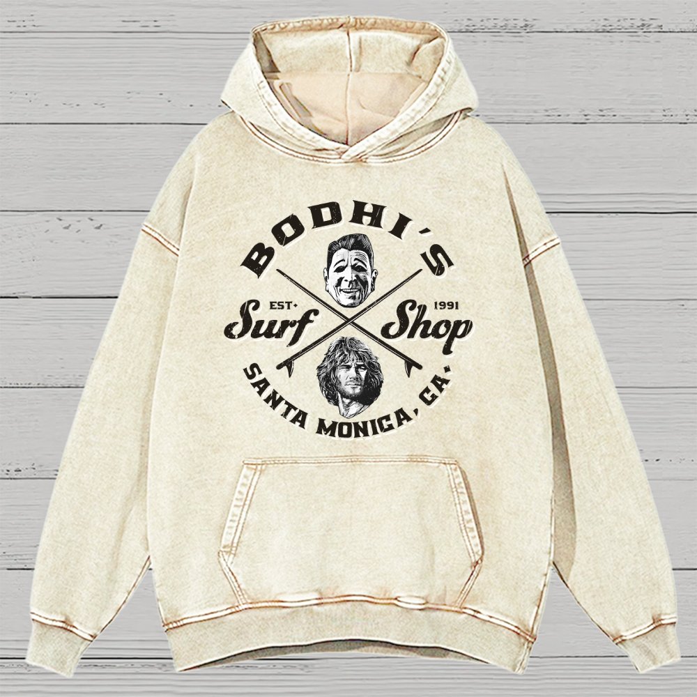 Coastal Wave Vintage Distressed Hoodie