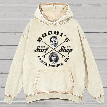 Coastal Wave Vintage Distressed Hoodie