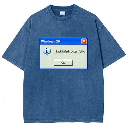 Task Failed Successfully Vintage Distressed T-shirt