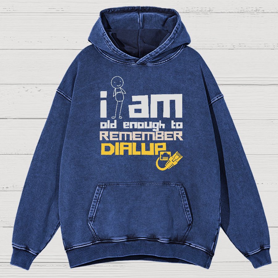 Dialup Internet Retro Vintage Distressed Hoodie