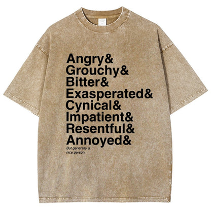 Generally A Nice Person Vintage Distressed T-shirt