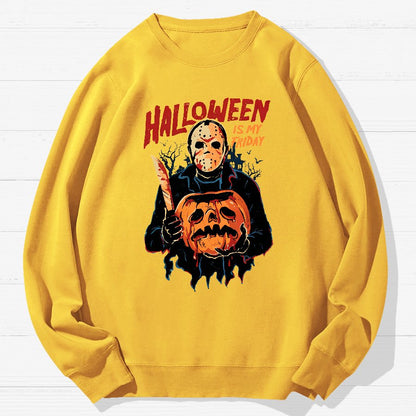 Halloween Is My Friday Geek Cotton Sweatshirt