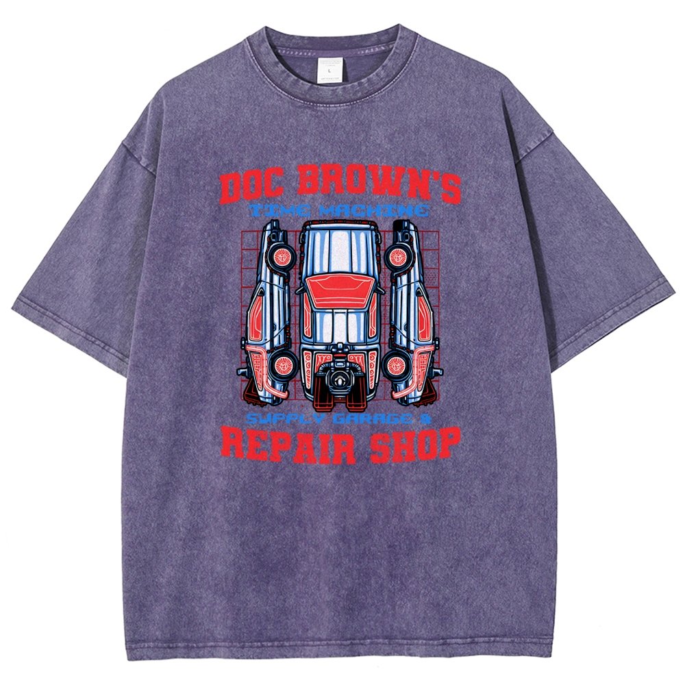 Time Machine Repair Shop Vintage Distressed T-shirt