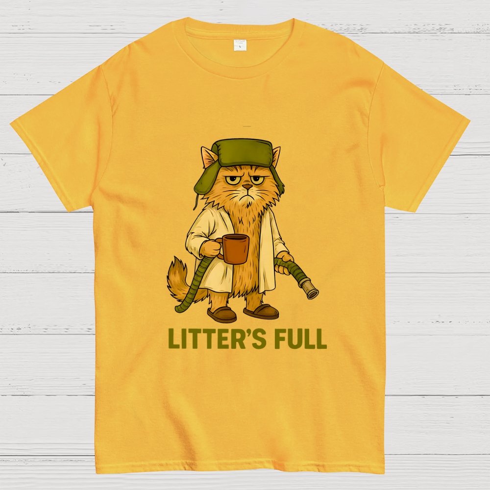 Litter’s Full Cat Geek T-Shirt