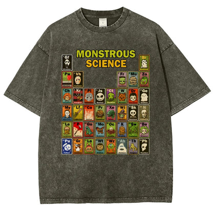 Monstrous Science Vintage Distressed T-shirt