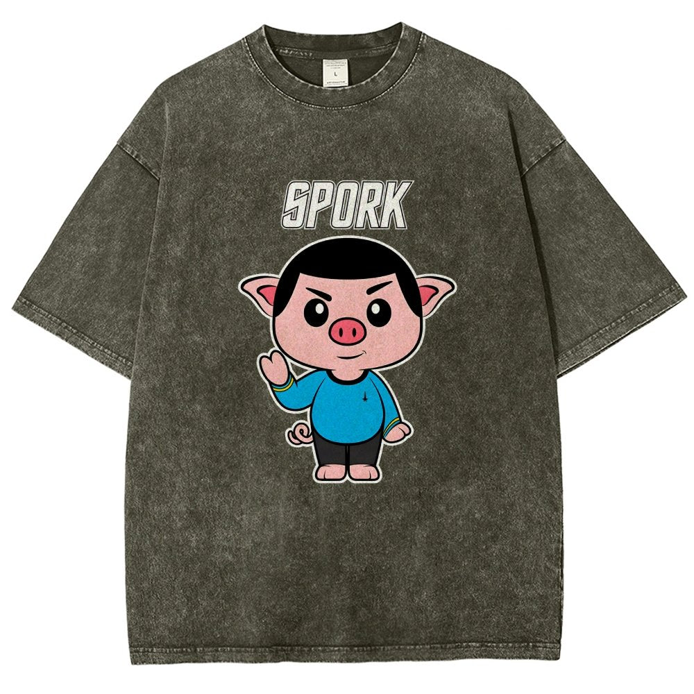 Spork Vintage Distressed T-shirt