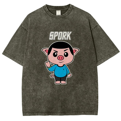 Spork Vintage Distressed T-shirt