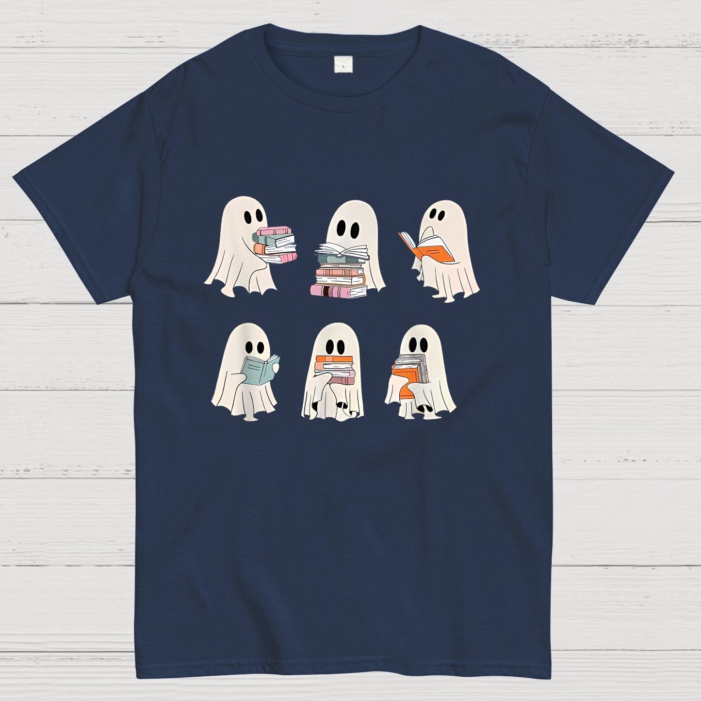 Cute Boo Ghost Read More Books, Funny Halloween T-Shirt