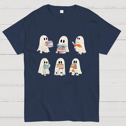 Cute Boo Ghost Read More Books, Funny Halloween T-Shirt