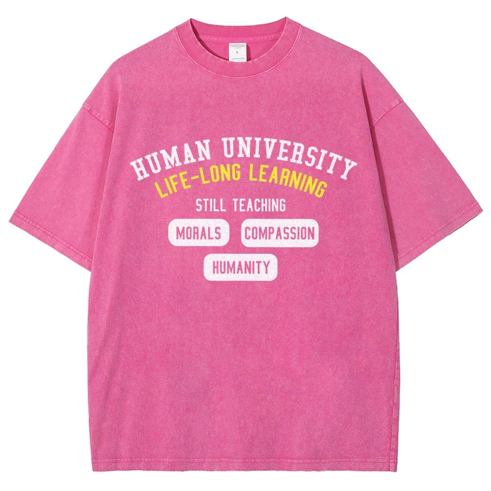 Human University Vintage Distressed T-shirt