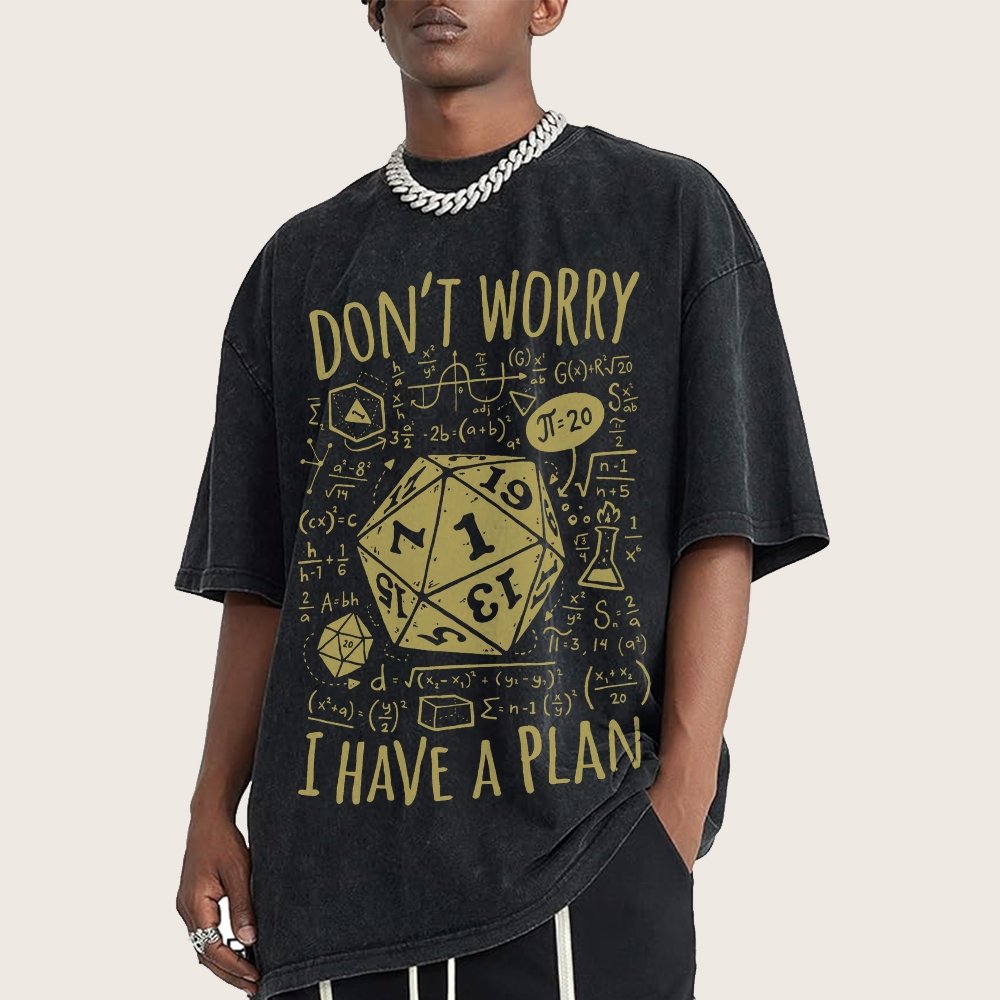 I Have A Plan Vintage Distressed T-shirt