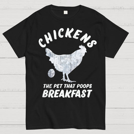 Chickens Poop Breakfast Geek T-Shirt