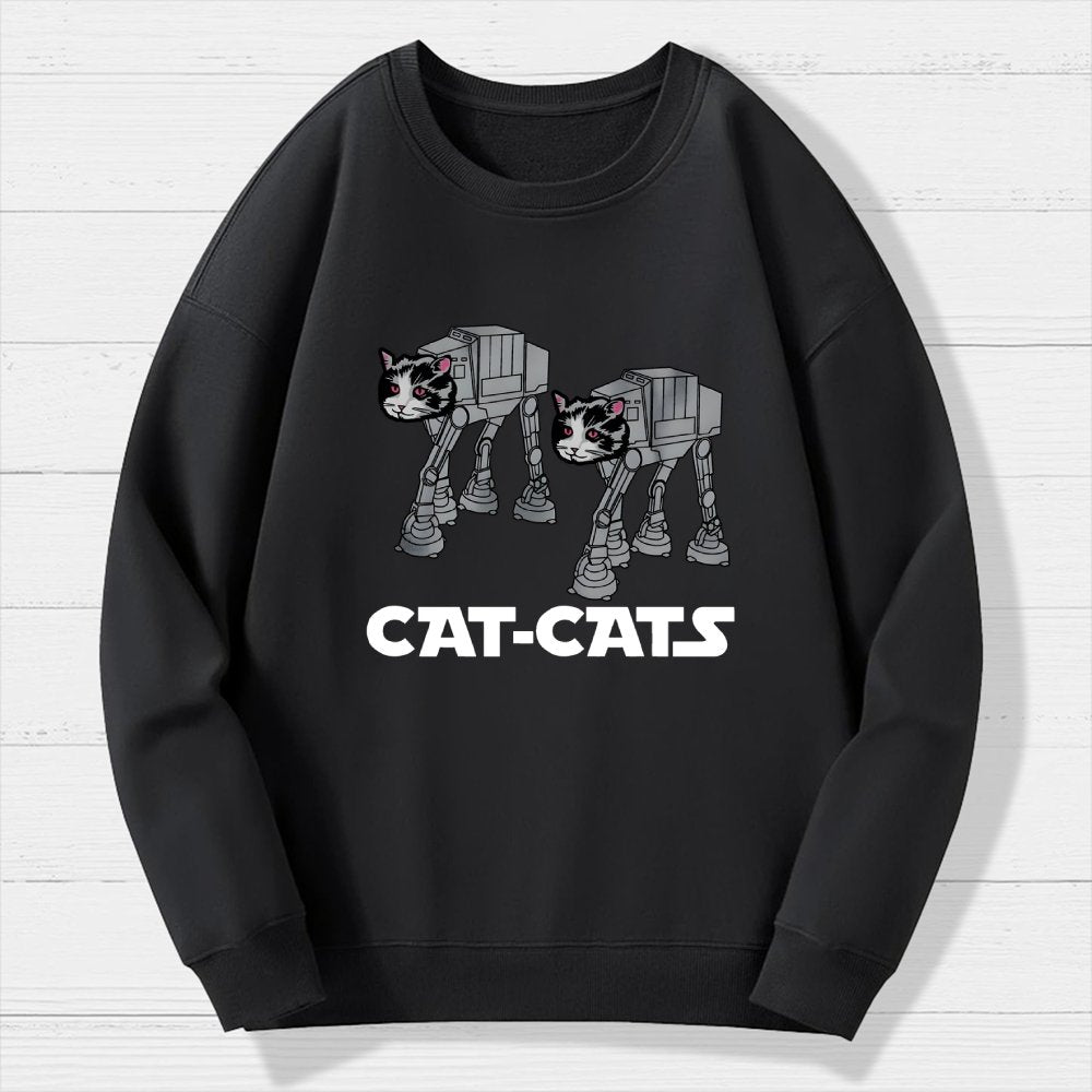 Walking Robot Cat Geek Cotton Sweatshirt