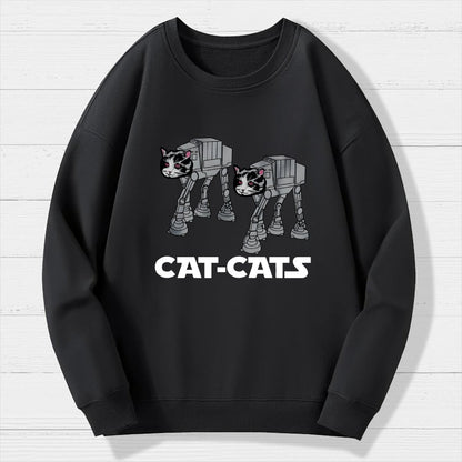 Walking Robot Cat Geek Cotton Sweatshirt