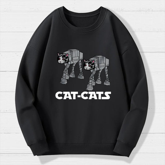 Walking Robot Cat Geek Cotton Sweatshirt
