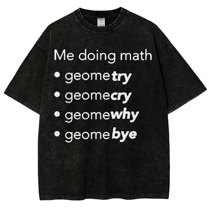 Me Doing Math Vintage Distressed T-shirt