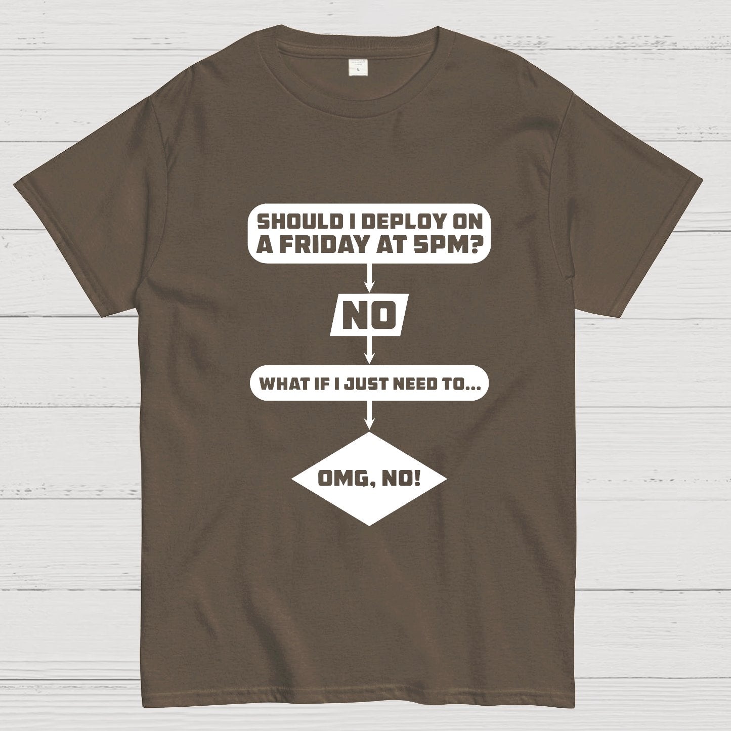 Deploy on Friday? Geeky T-Shirt