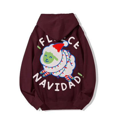 iFleece Navidad! Printed Back Cotton Hoodie